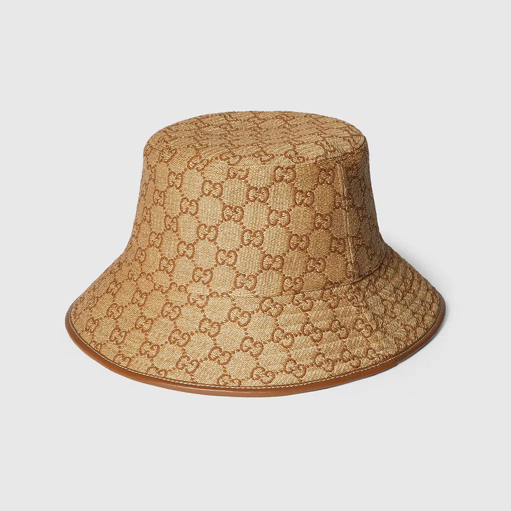 Gg Straw Bucket Hat