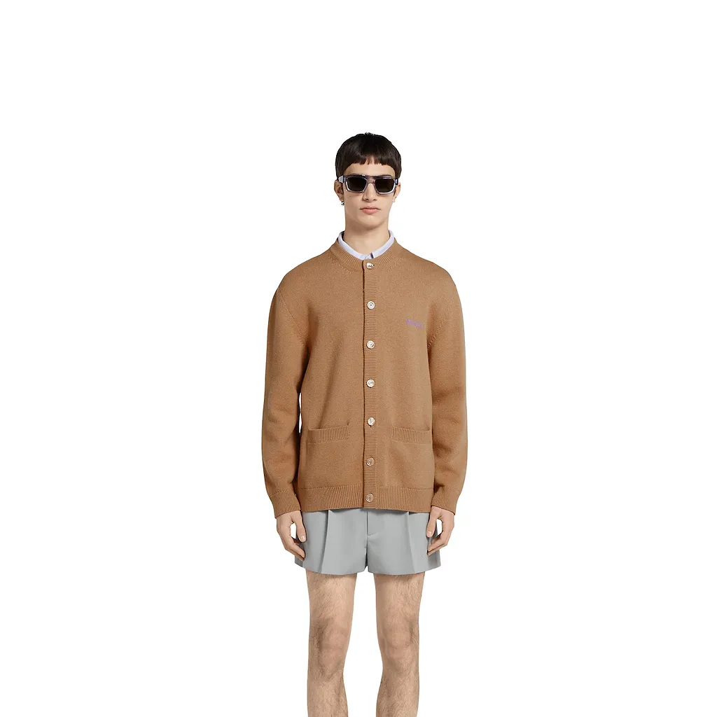Wool Cashmere Knit Cardigan