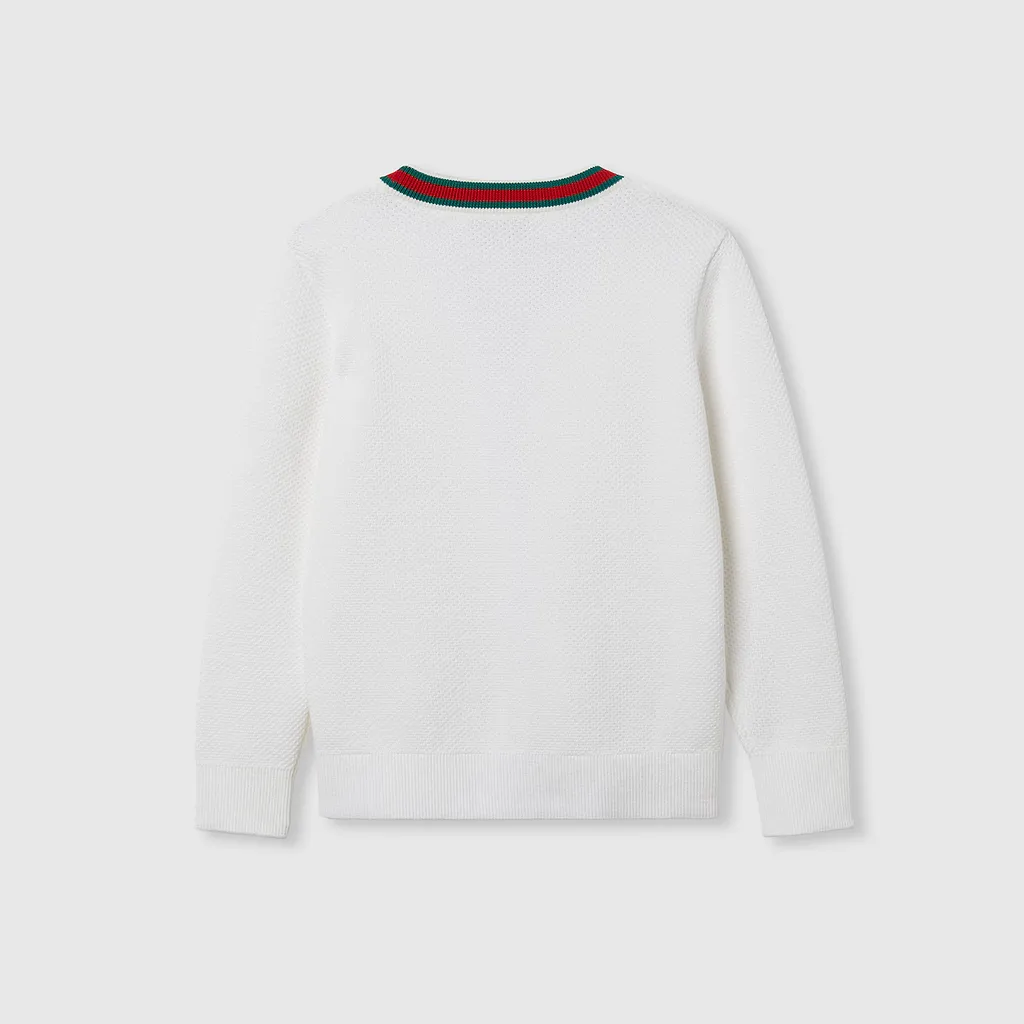Children's Embroidered Cotton Cardigan