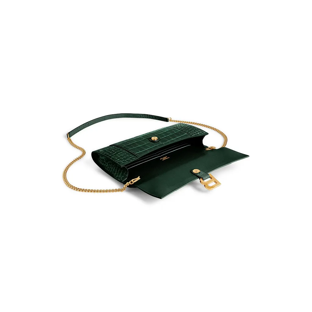 Hourglass Pochette With Chain