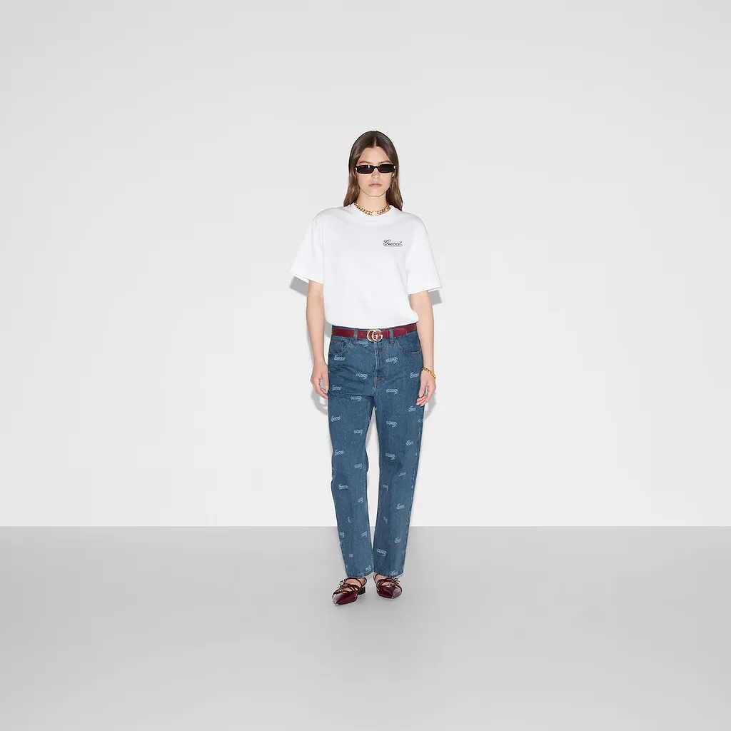 Embroidered Cotton Jersey T-Shirt