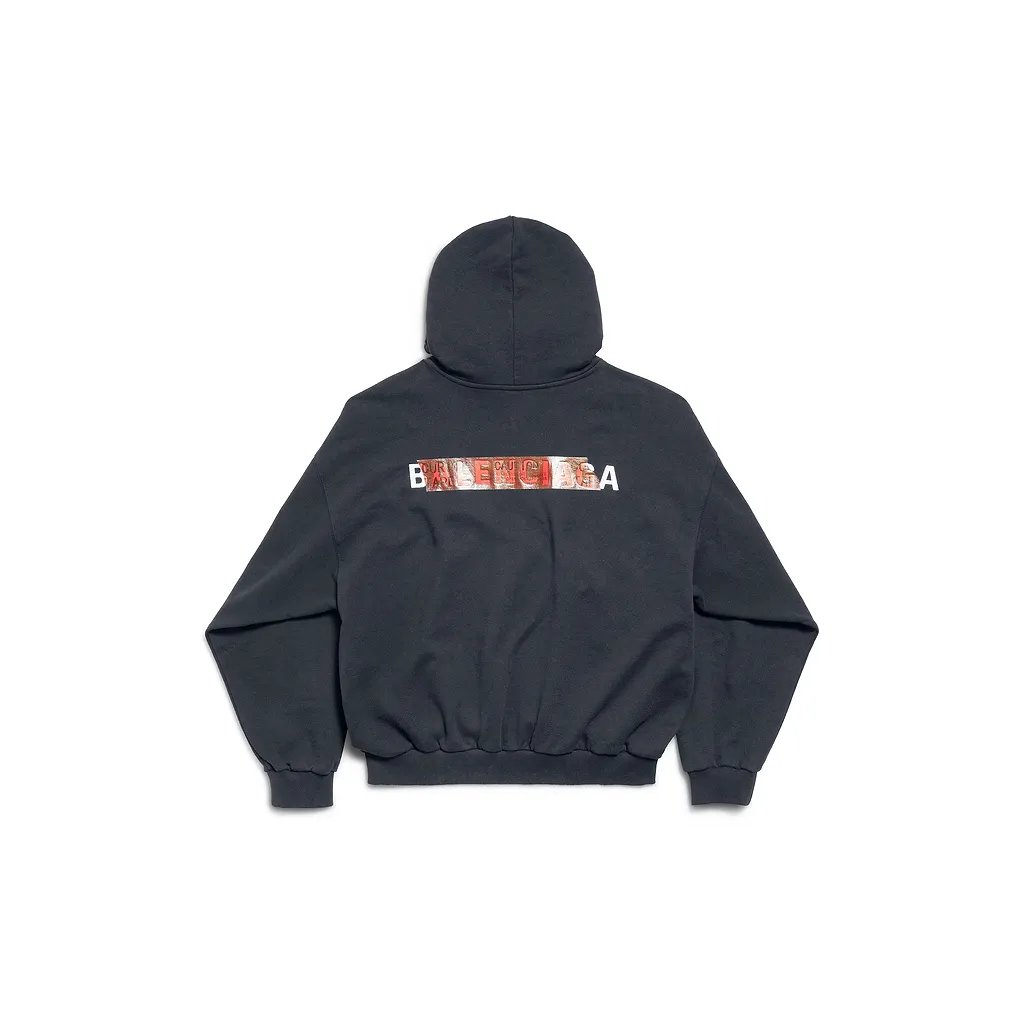 Taped Back Hoodie Medium Fit