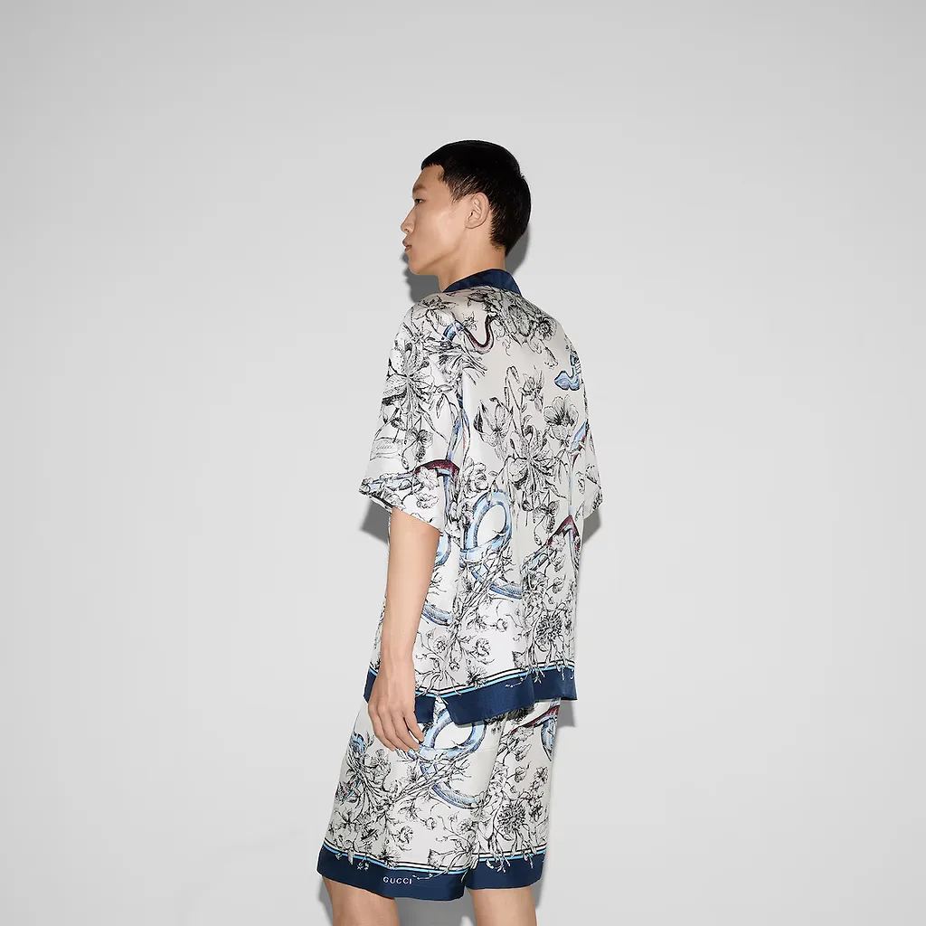 Printed Silk Shirt