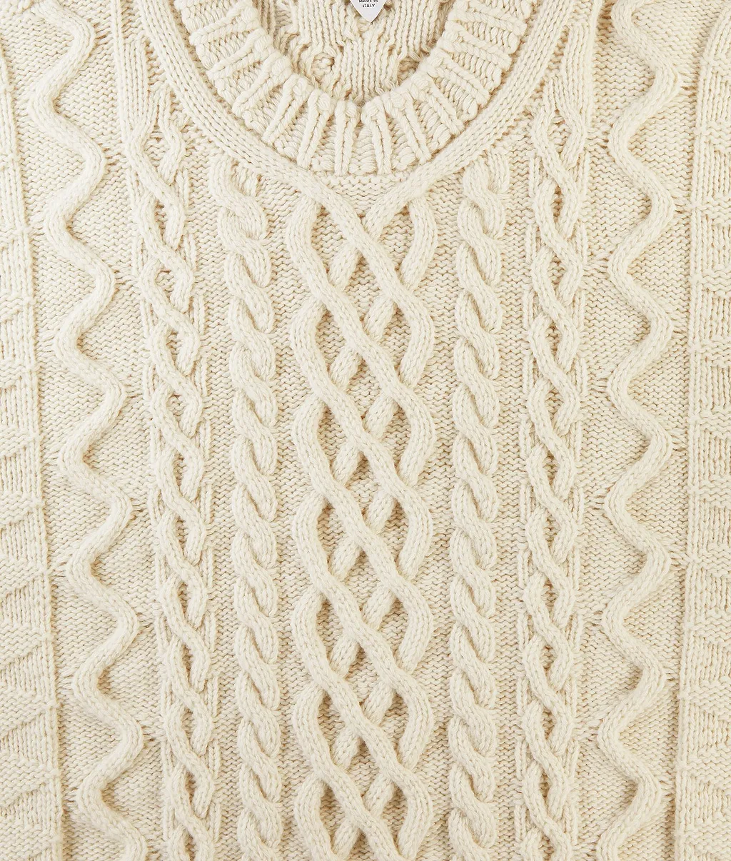 Aran Cable Wool Jumper