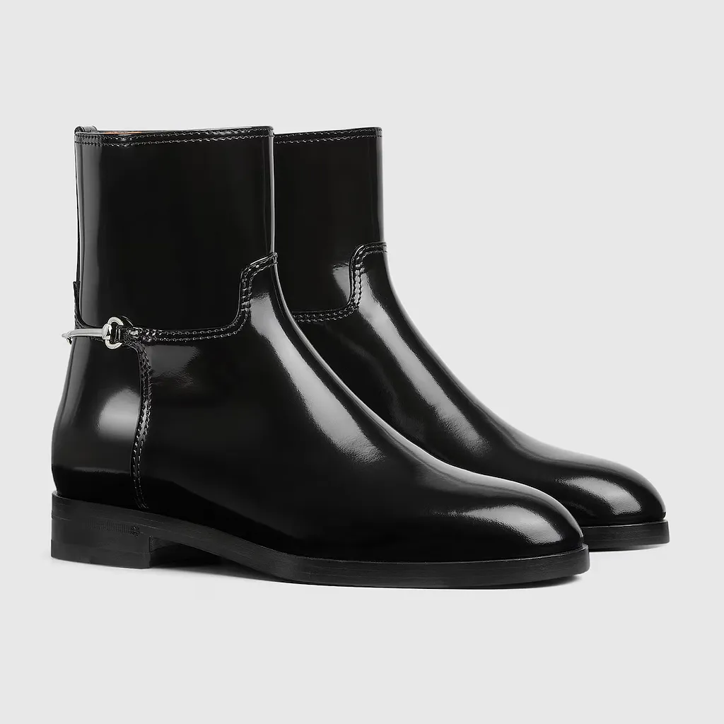 Slim Horsebit Ankle Boot