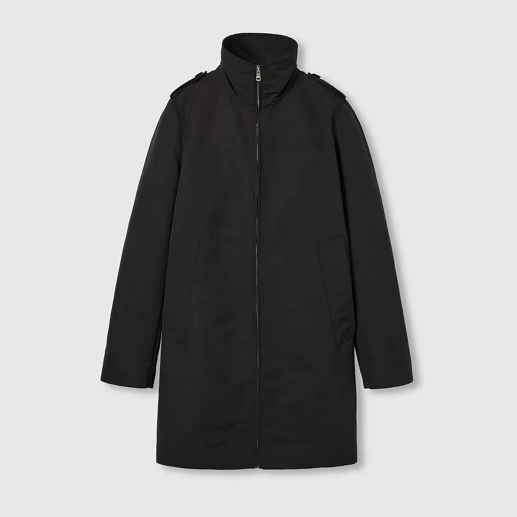 Nylon Faille Coat