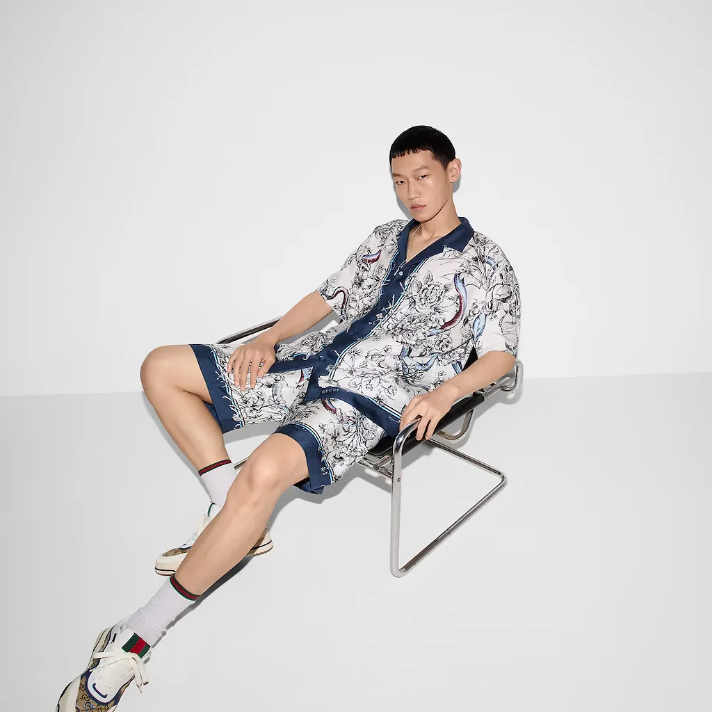 Printed Silk Shirt