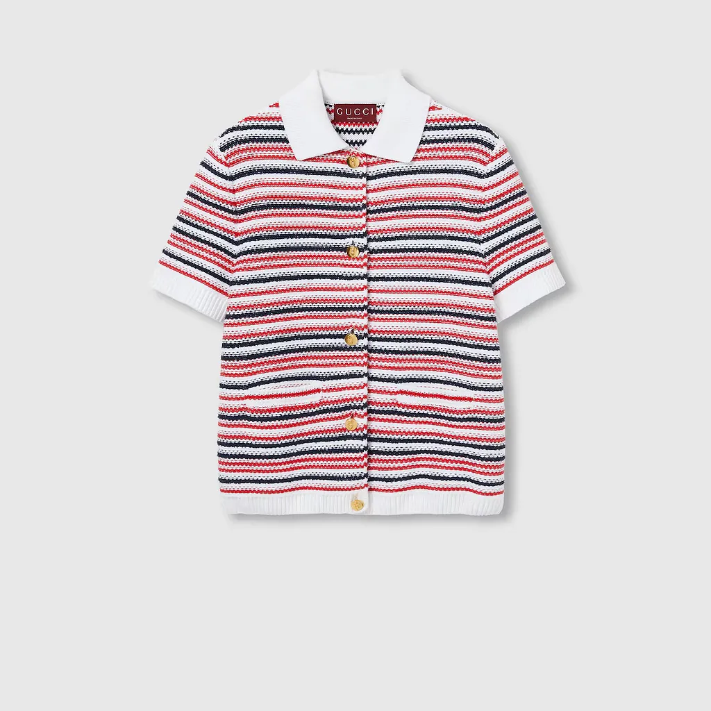 Fine Wool Polo Top
