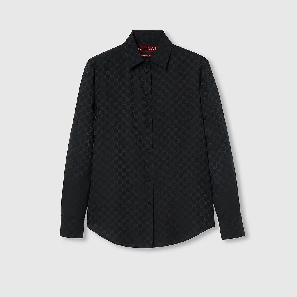 Gg CrÊPe Silk Shirt