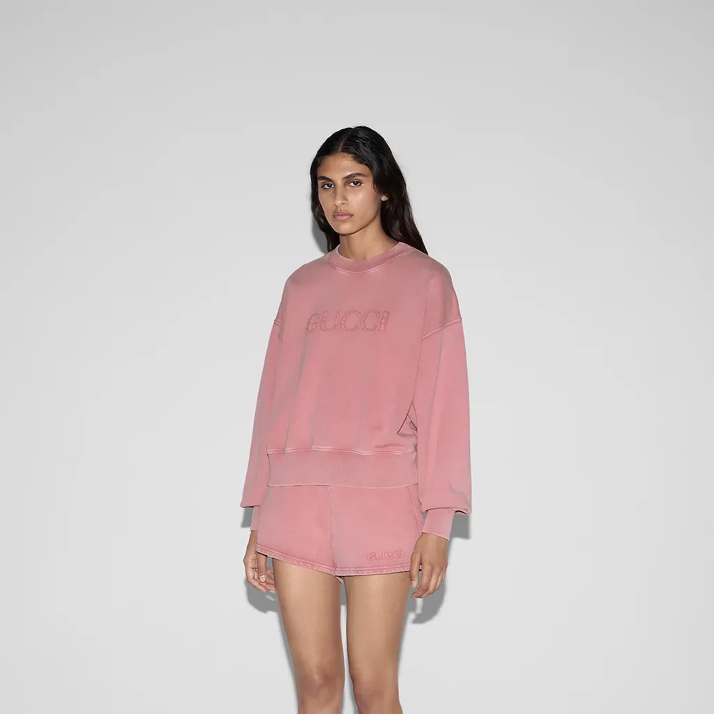 Embroidered Cotton Jersey Sweatshirt