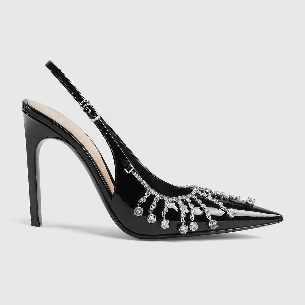 Pump With Crystal Chain