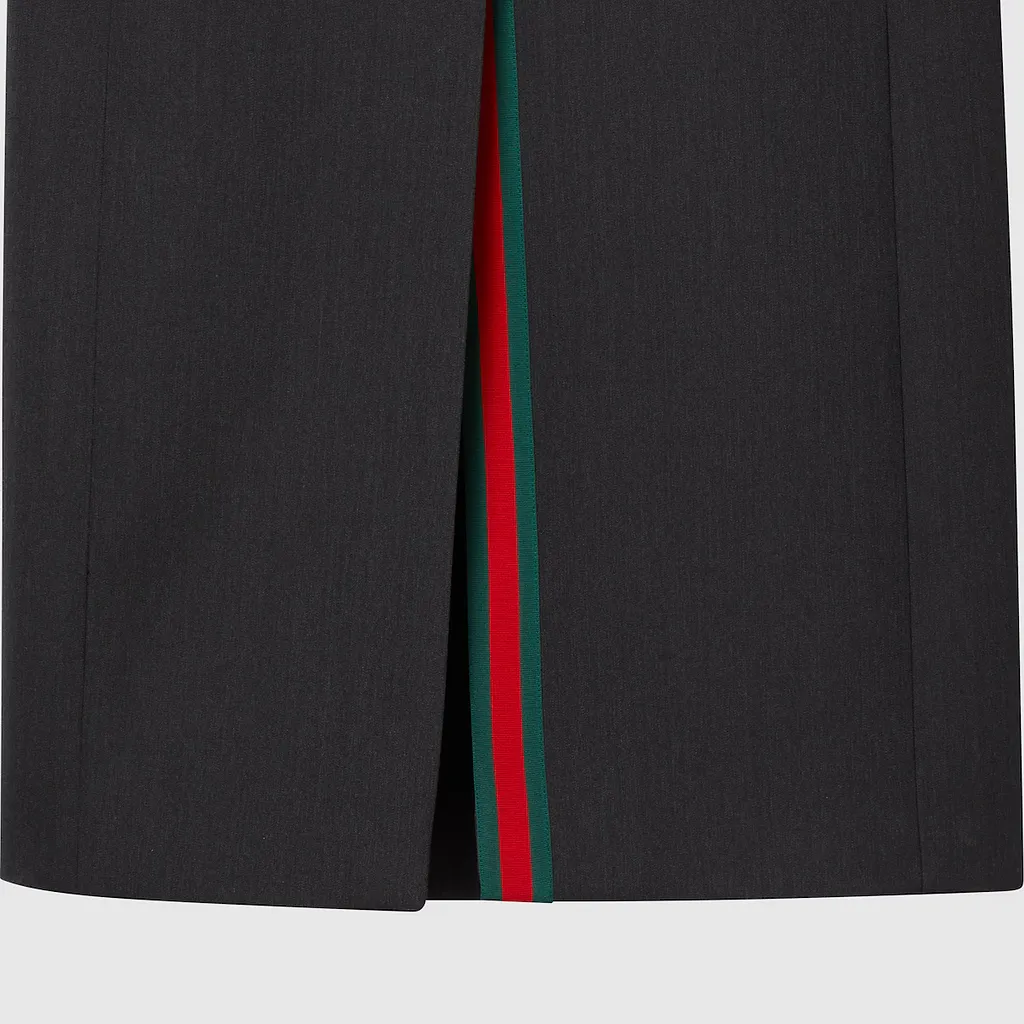 Double-Breasted Long Wool Coat