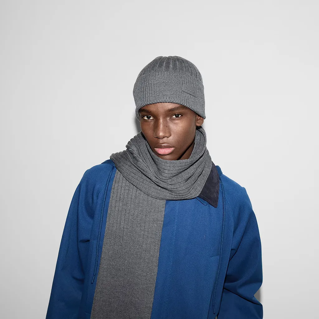 Rib Knit Wool Hat