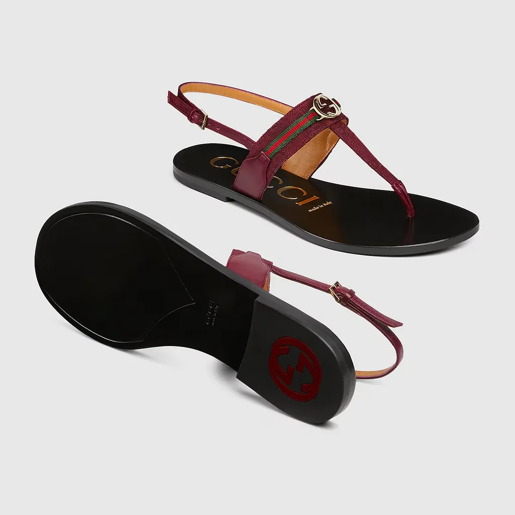 Interlocking G Web Sandal