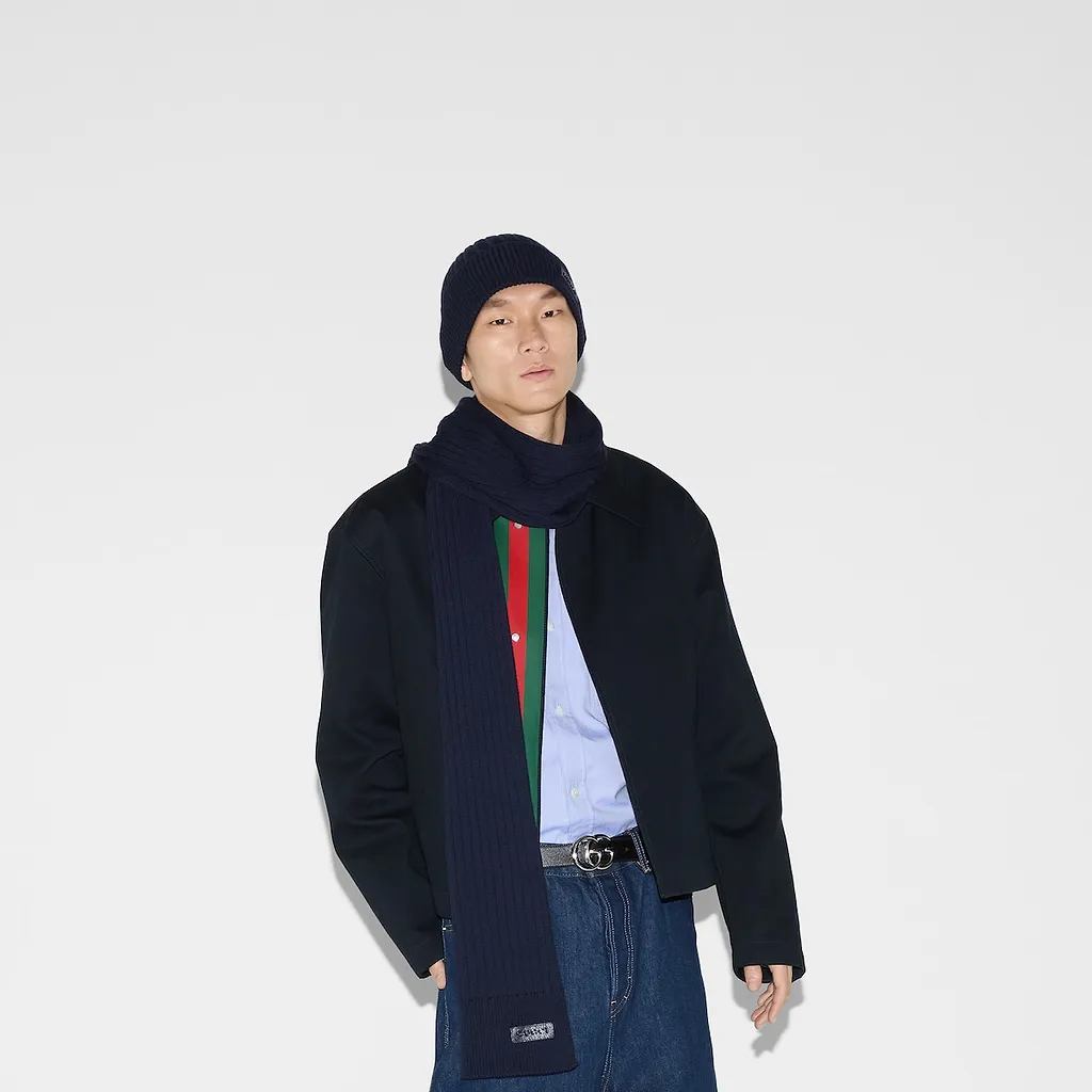 Rib Knit Wool Hat