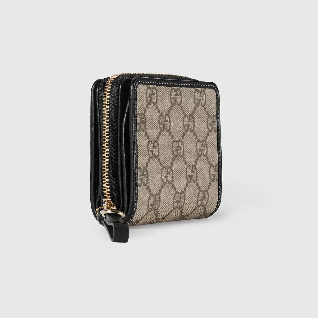 Gg Emblem Zip Mini Wallet
