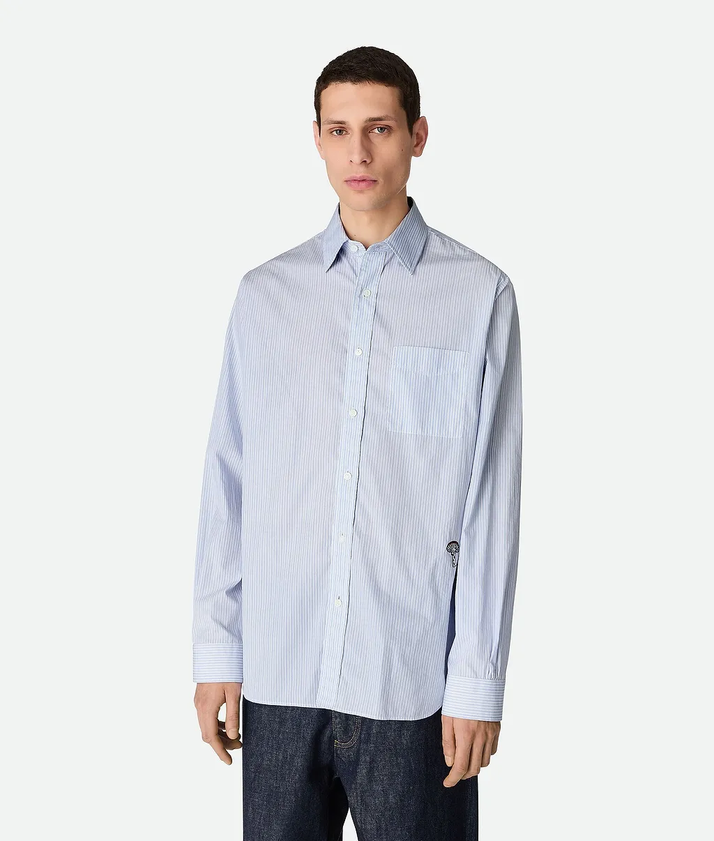 Stripe Cotton Poplin Shirt