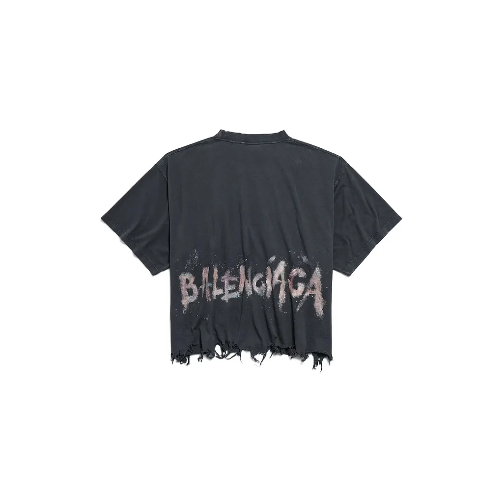 Nail Polish Cropped T-Shirt