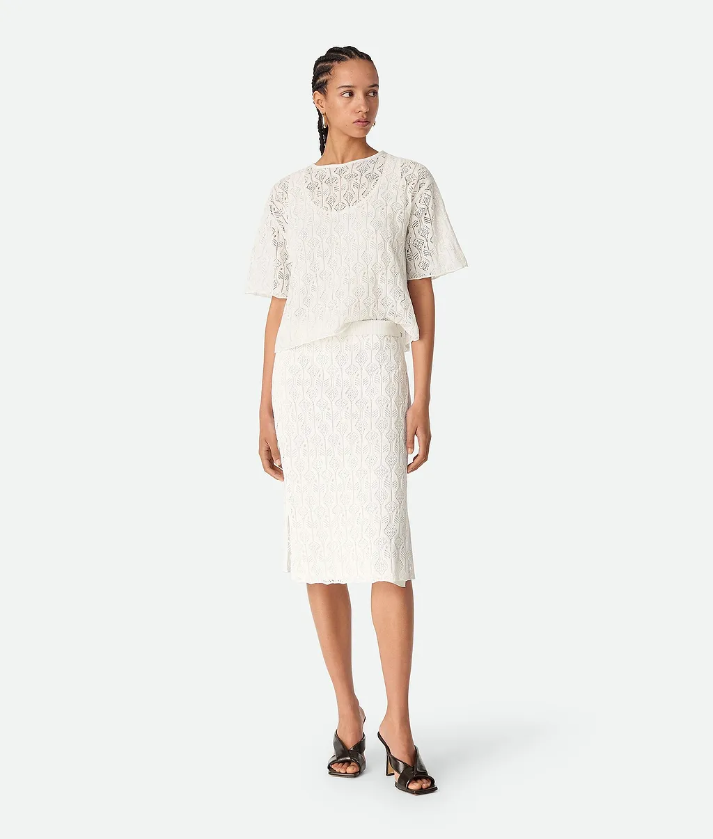 Cotton And Silk Fish Lace Skirt