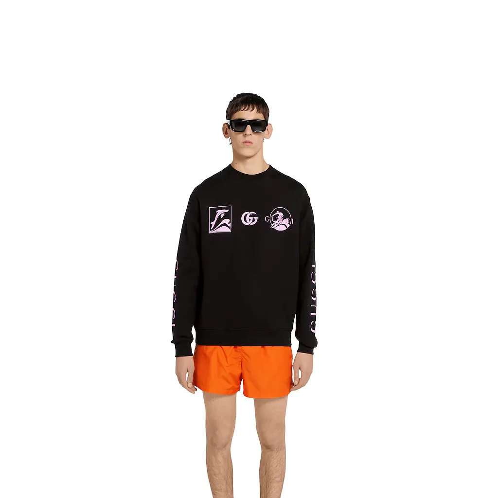 Printed Cotton Sweatshirt