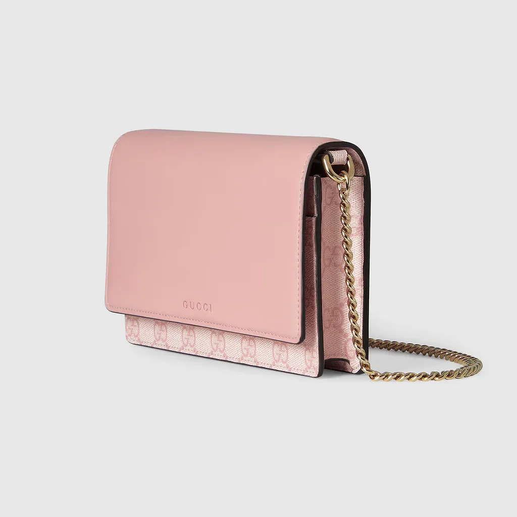 Gg Emblem Chain Wallet