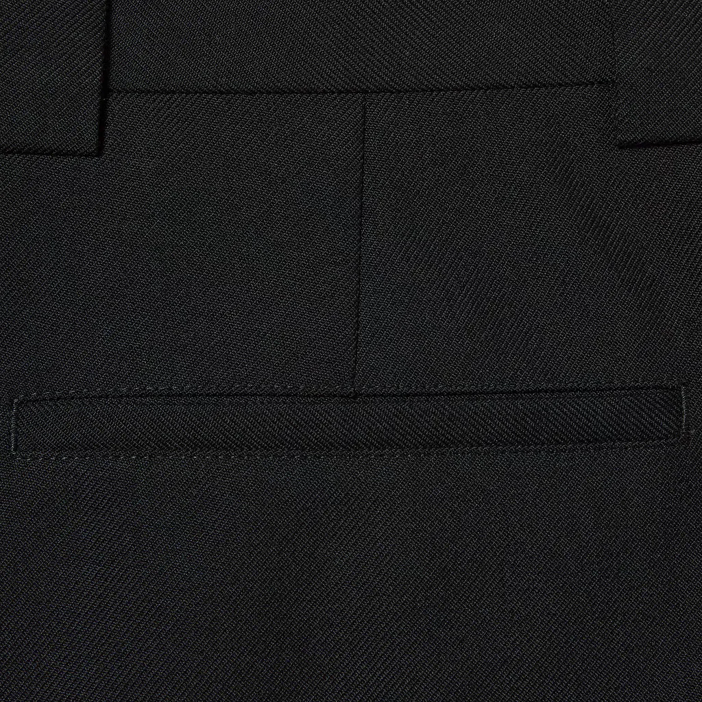 Wool Blend Twill Short With Web
