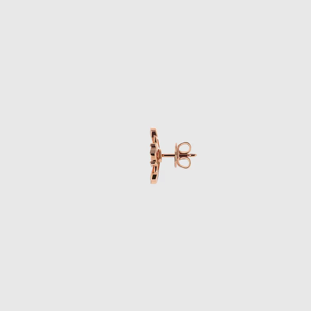 Gucci Flora 18K Diamond Stud Earrings
