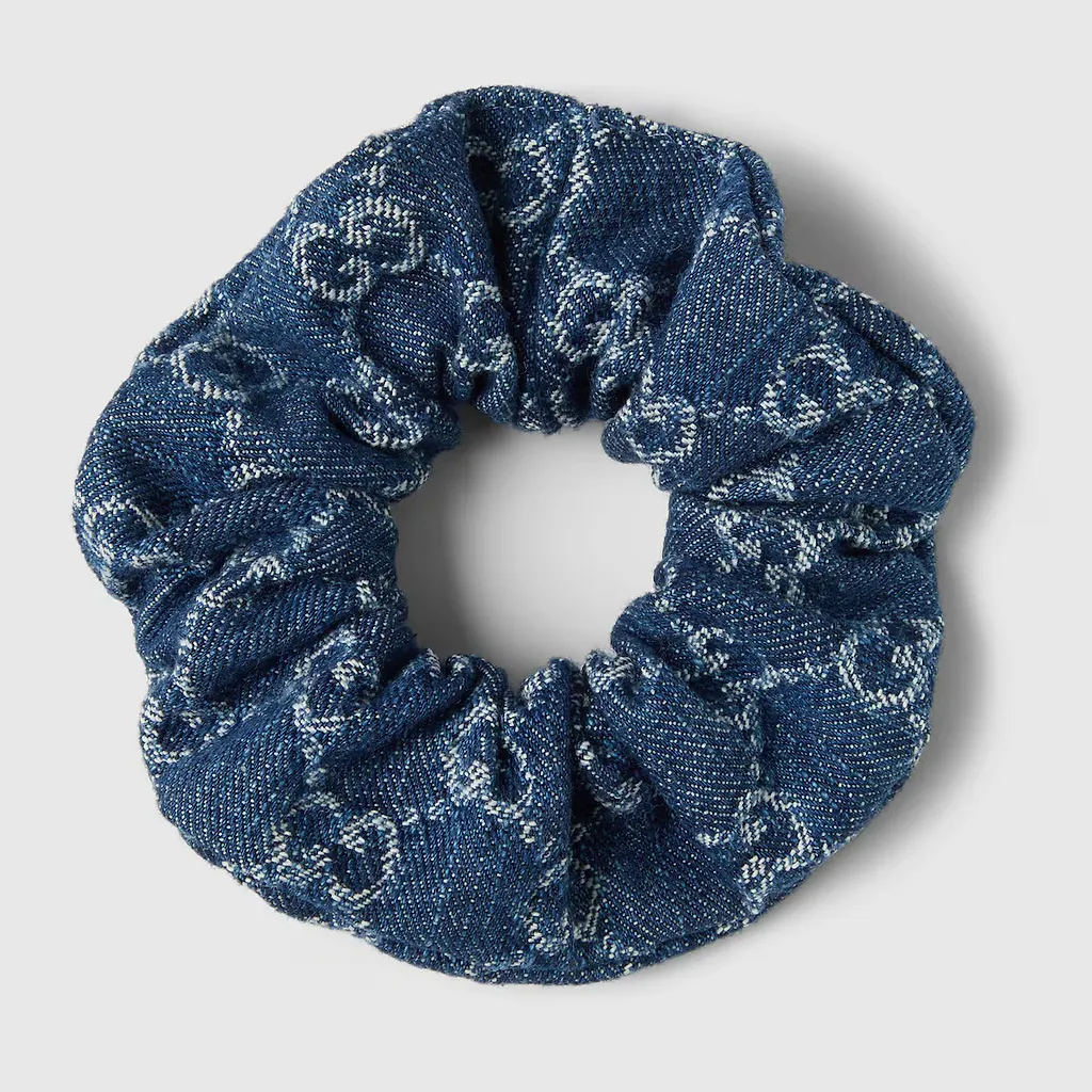 Gg Denim Scrunchie
