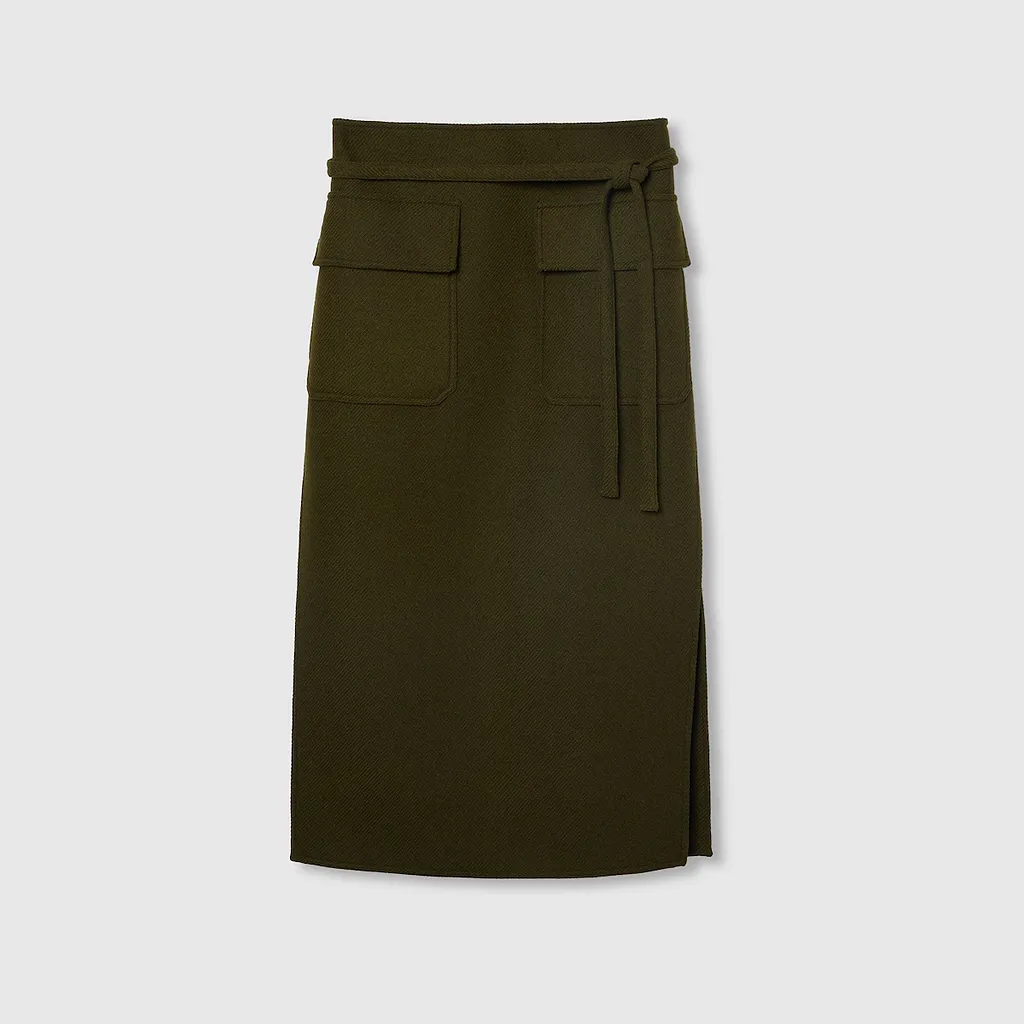 Wool Cashmere Skirt