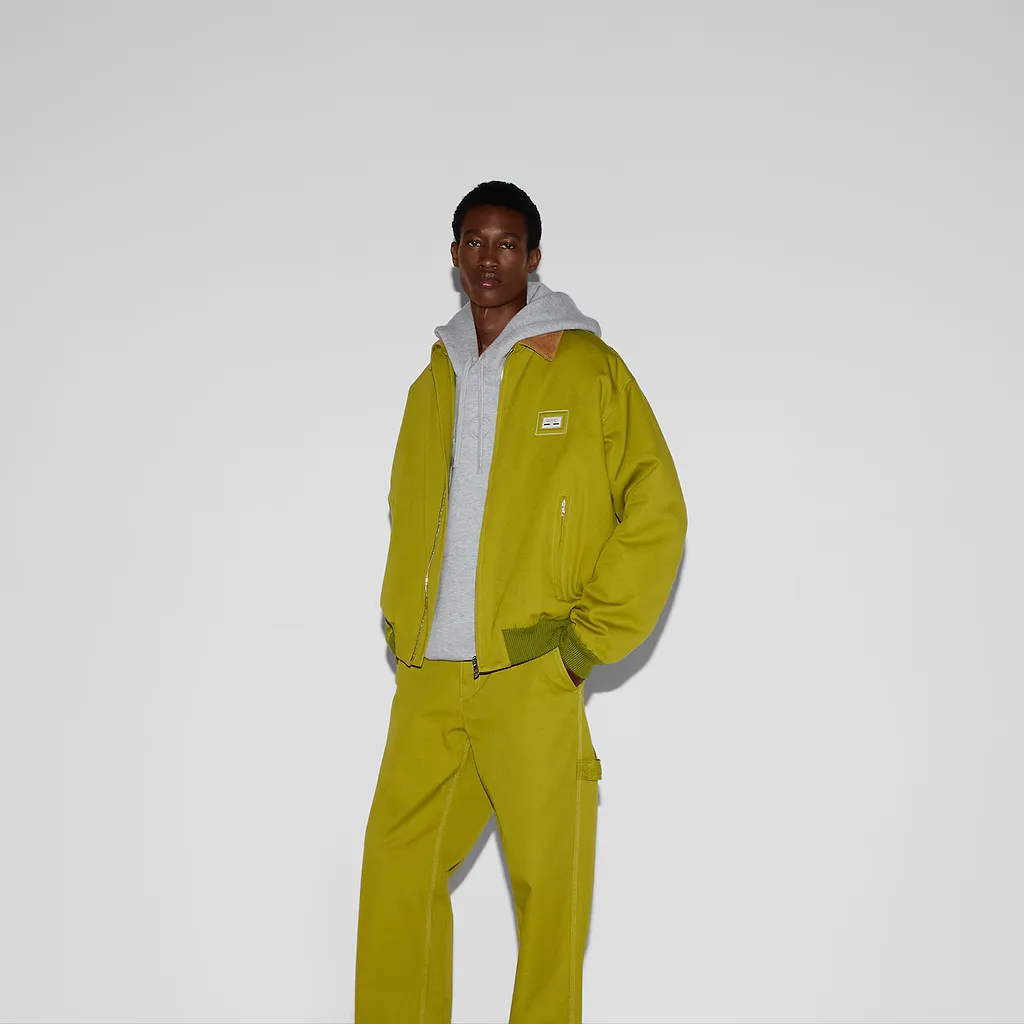 Cotton Canvas Jacket With Web Label