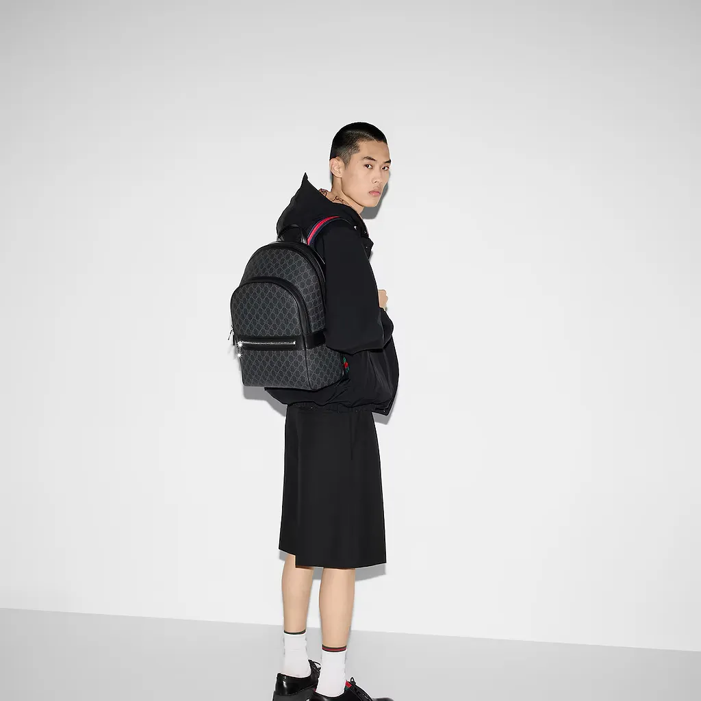 Gg Black Medium Backpack