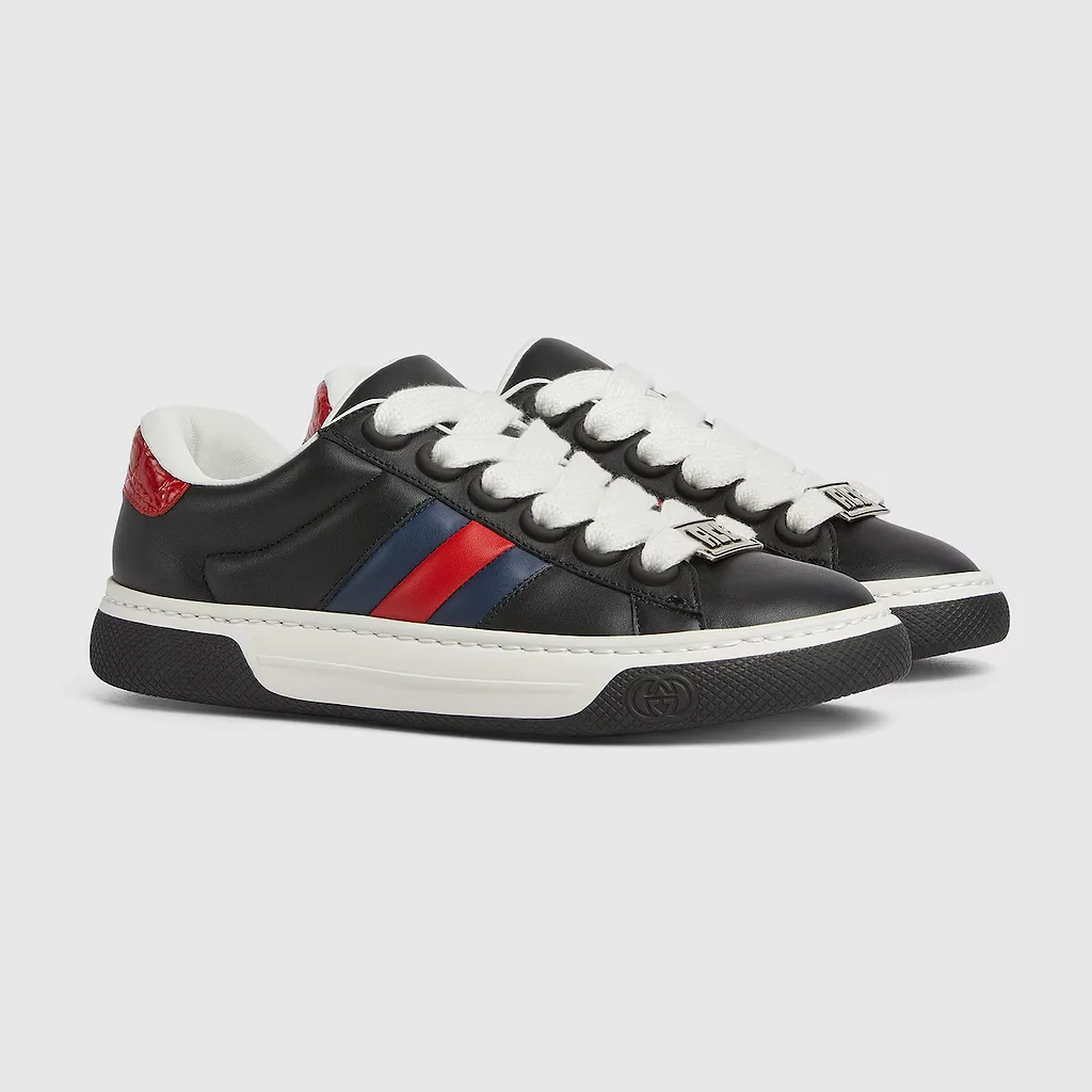 Gucci Ace Trainer With Web