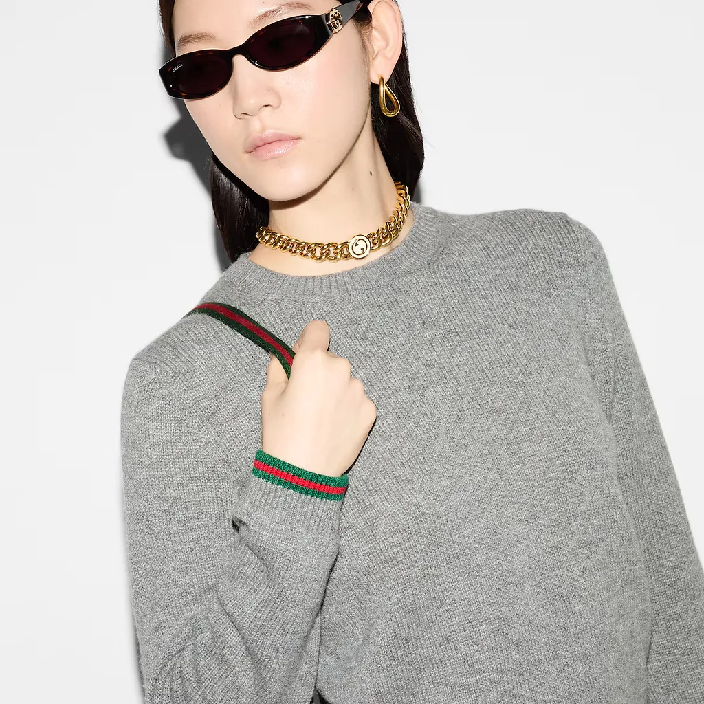Fine Cashmere Top With Web