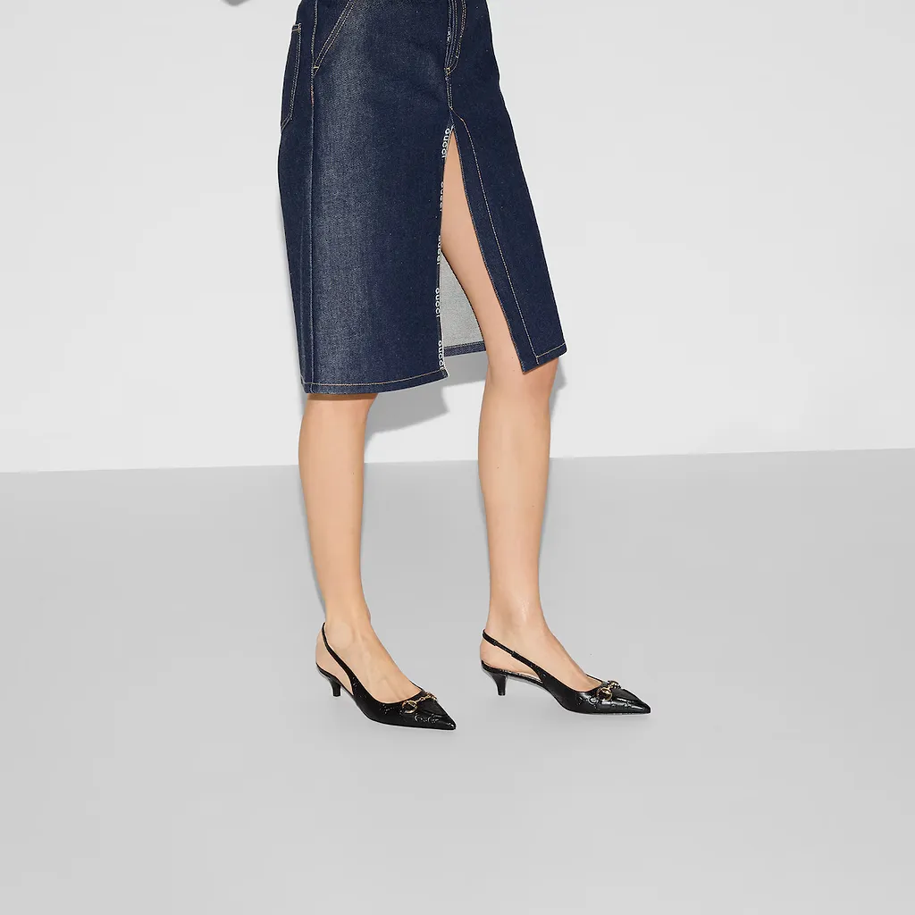 Horsebit Slingback Pump