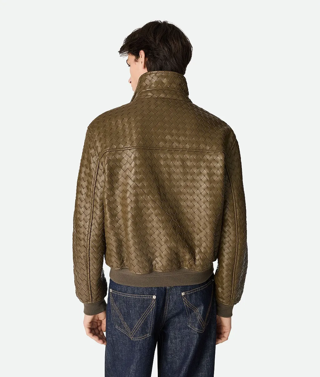 Intrecciato Leather Blouson