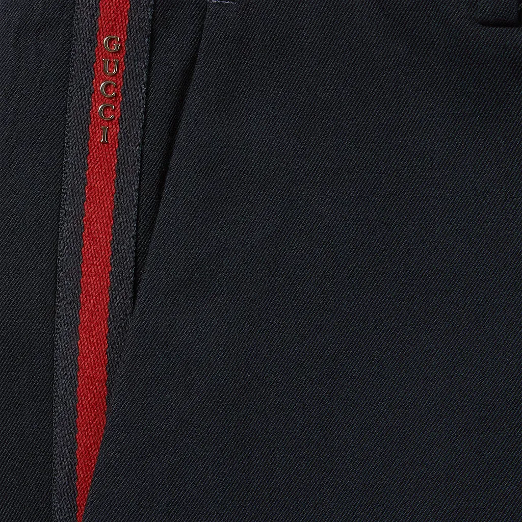 Cotton Gabardine Trouser With Web