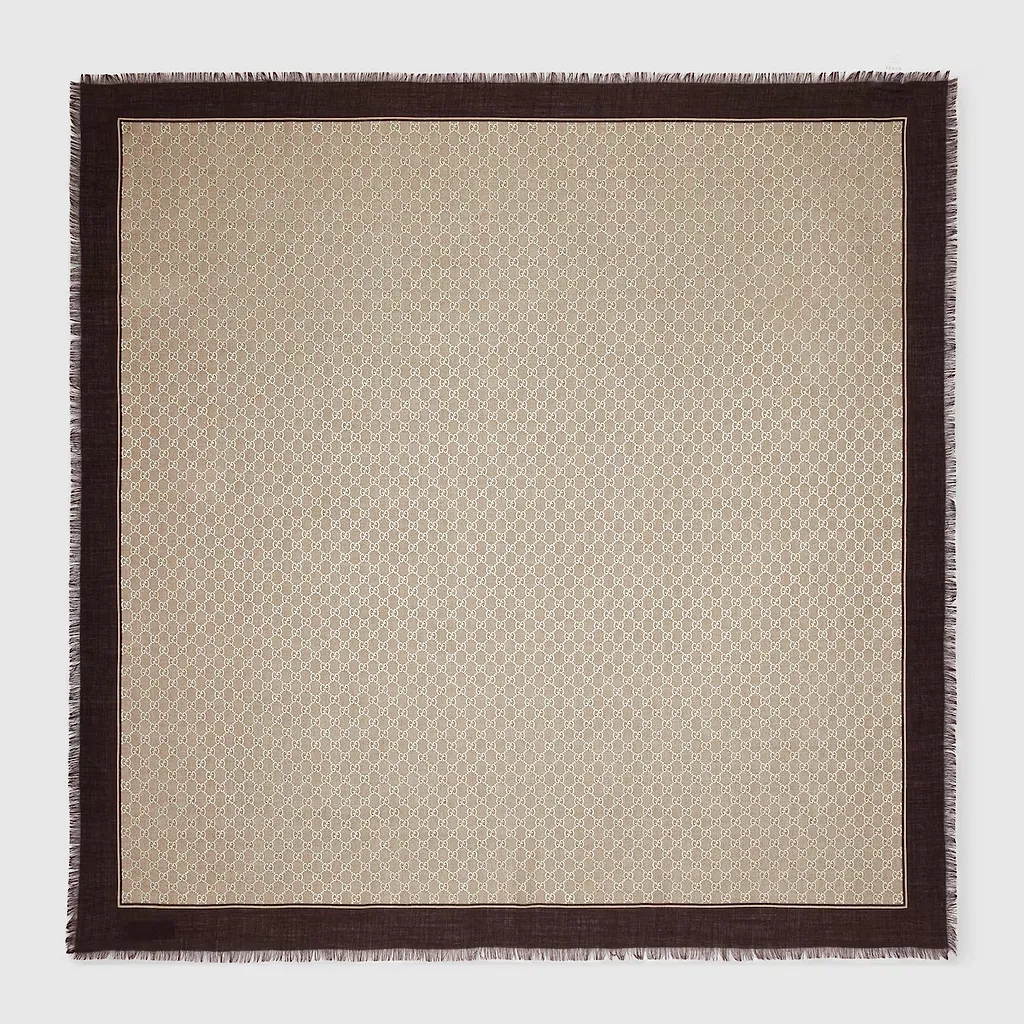Laminated Gg Wool Shawl