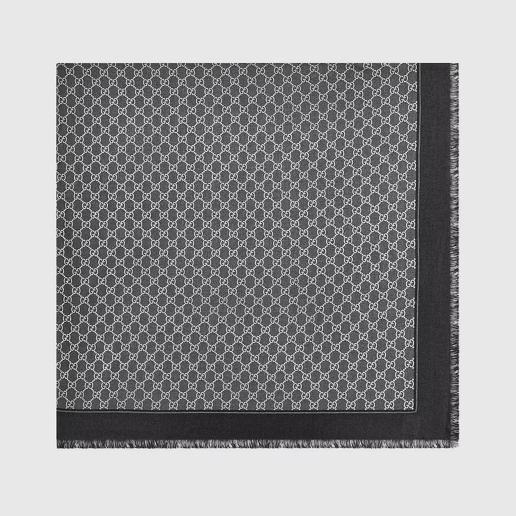 Laminated Gg Wool Shawl