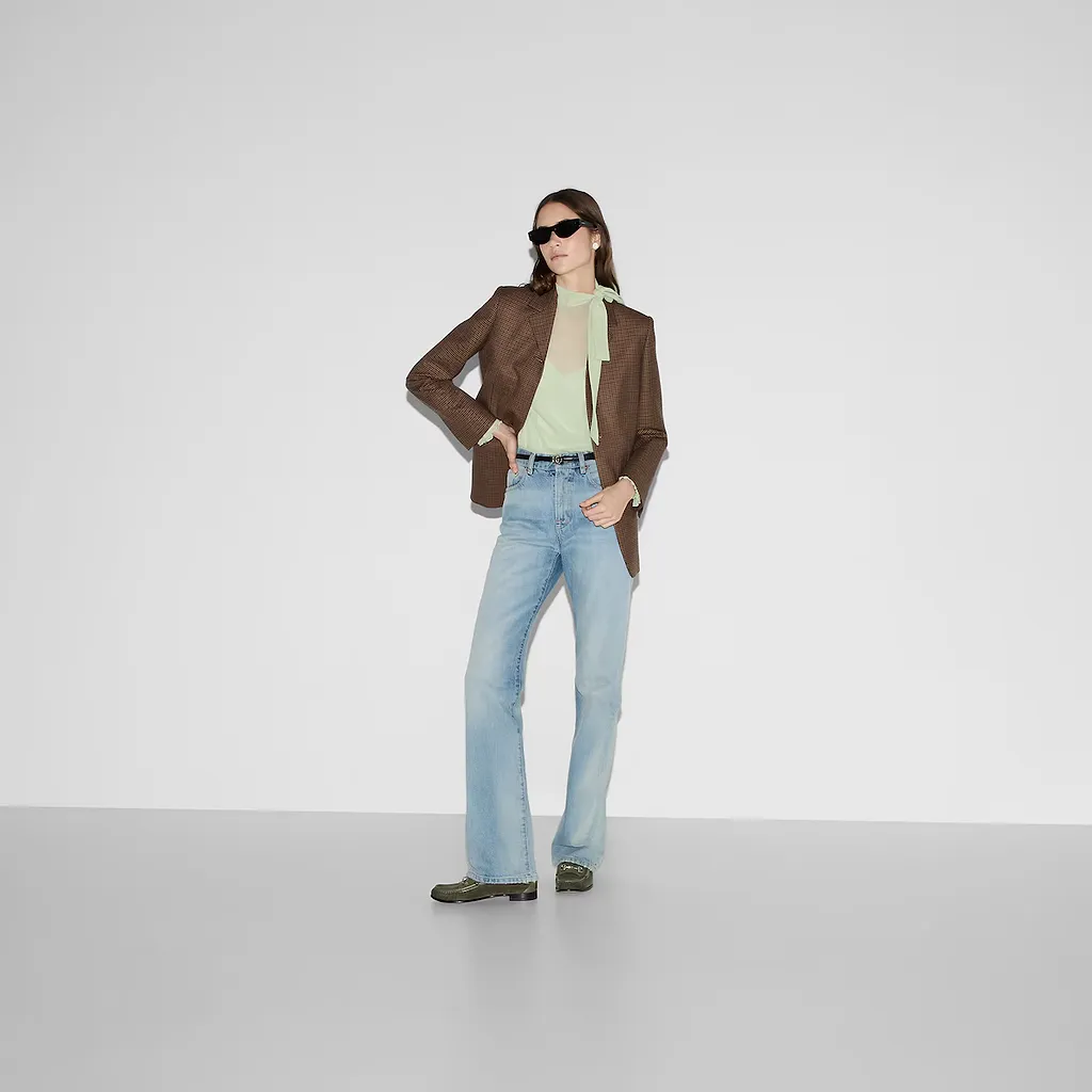 High Rise Boot Cut Denim Pants