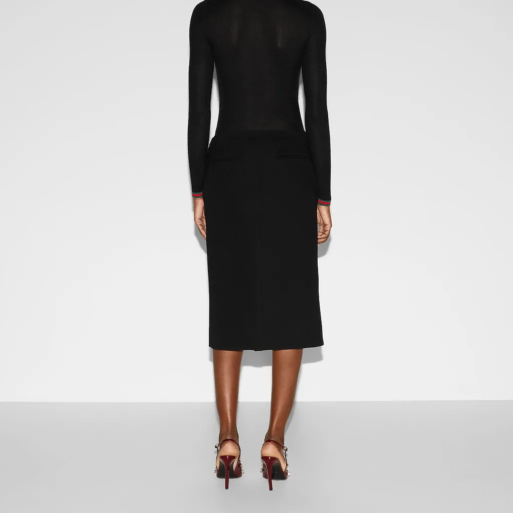 Wool CrÊPe Skirt