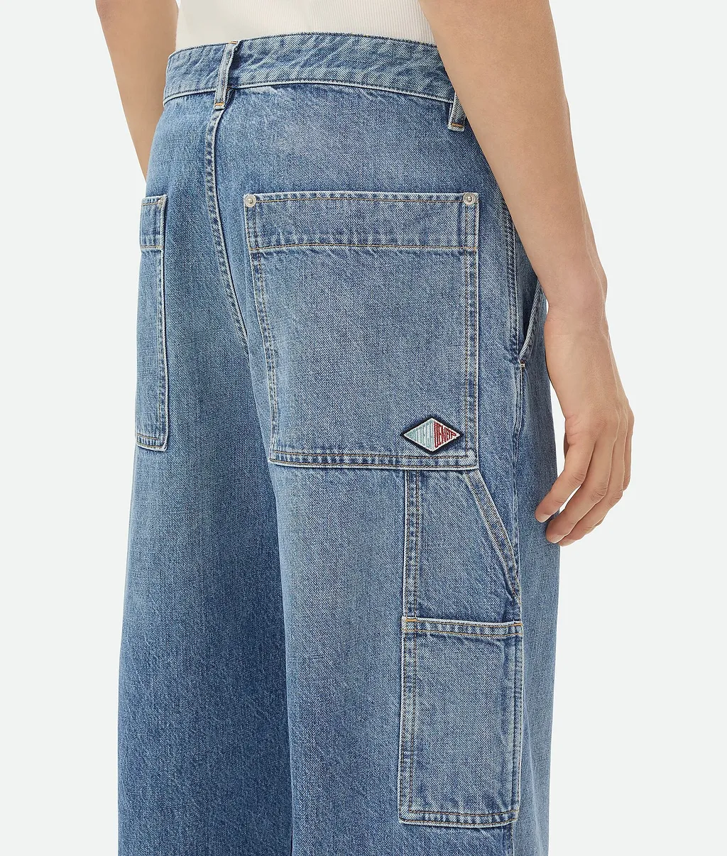Vintage Indigo Cargo Jeans