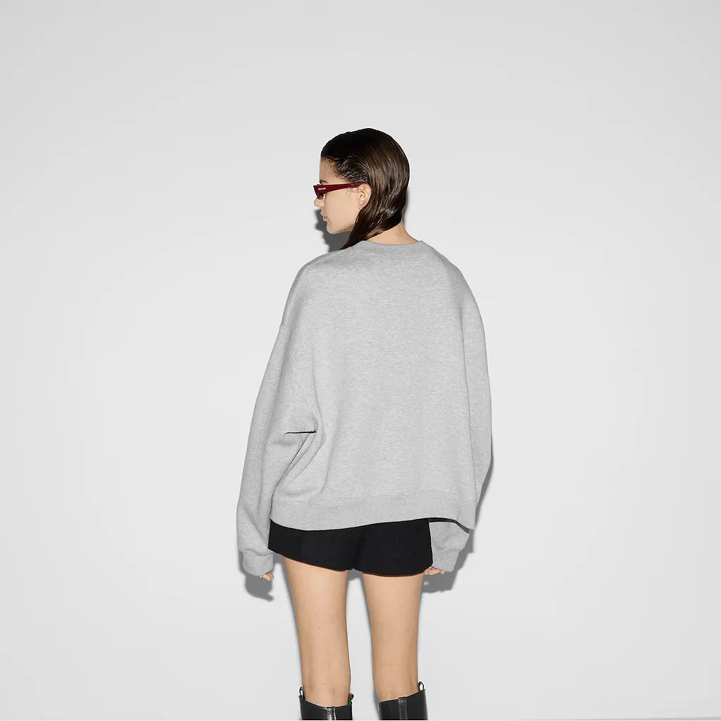 Cotton Jersey Embossed Sweatshirt