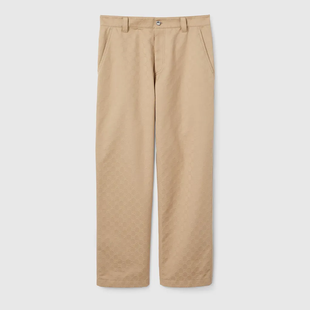 Gg Cotton Gabardine Pant