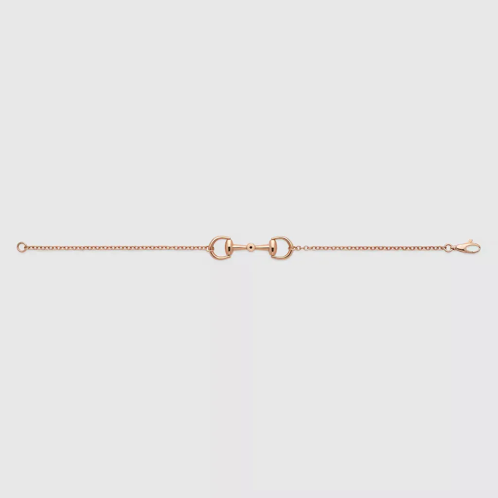 Gucci Horsebit Diamond 18K Chain Bracelet