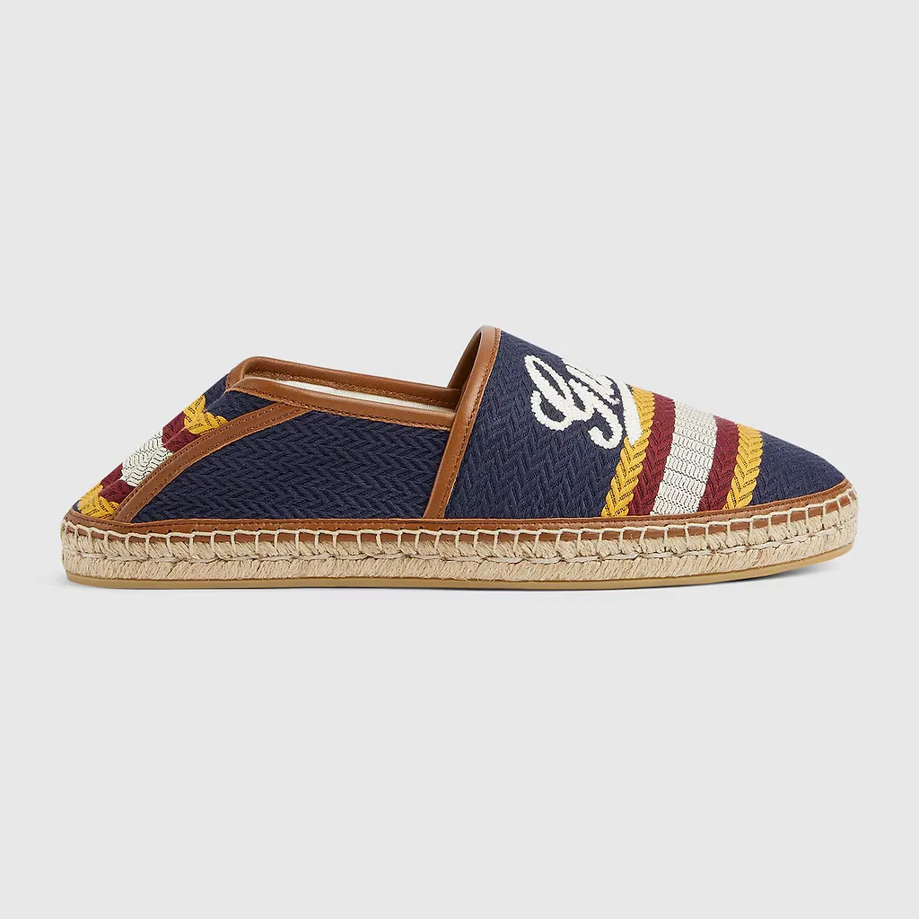 Espadrille With Gucci Script