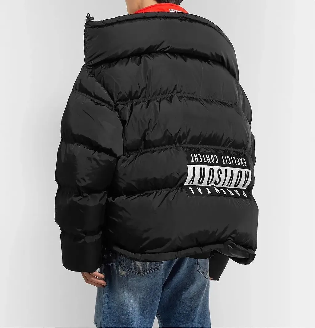 Upside Down Parental Advisory Puffer