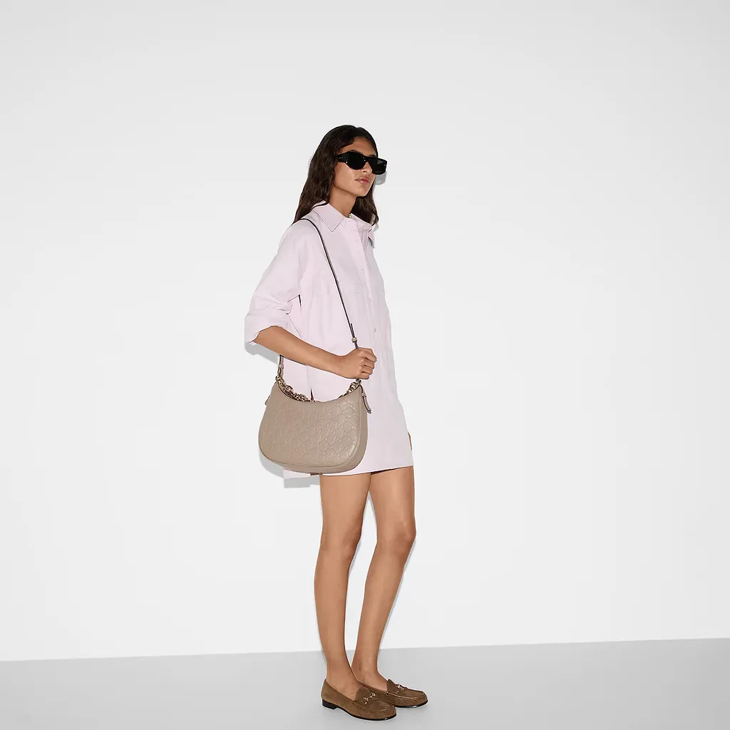 Gg Emblem Large Shoulder Bag