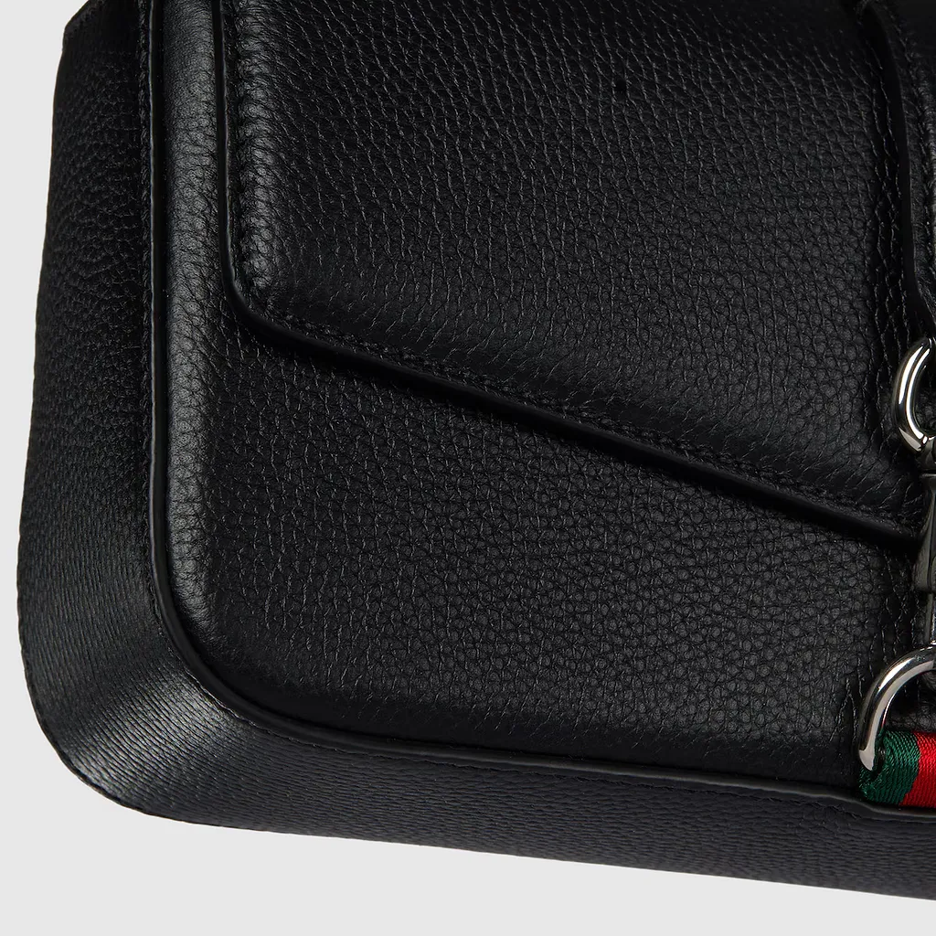 Small Crossbody Bag With Hook Closure