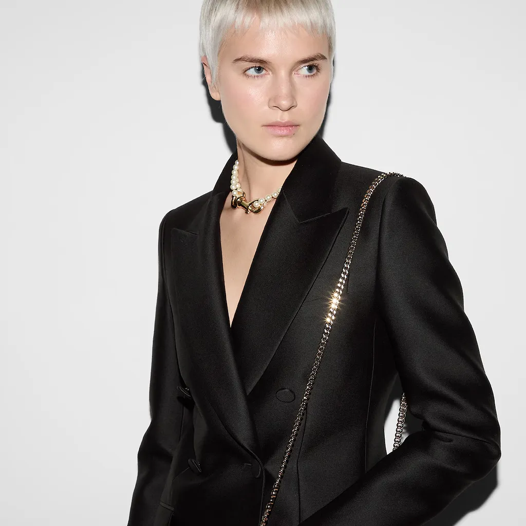 Wool Silk Gabardine Jacket