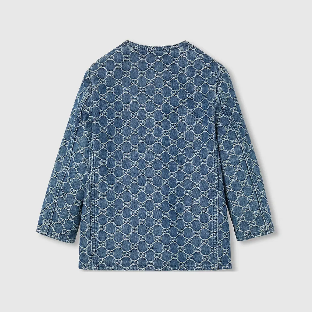 Children's Gg Denim Jacquard Jacket